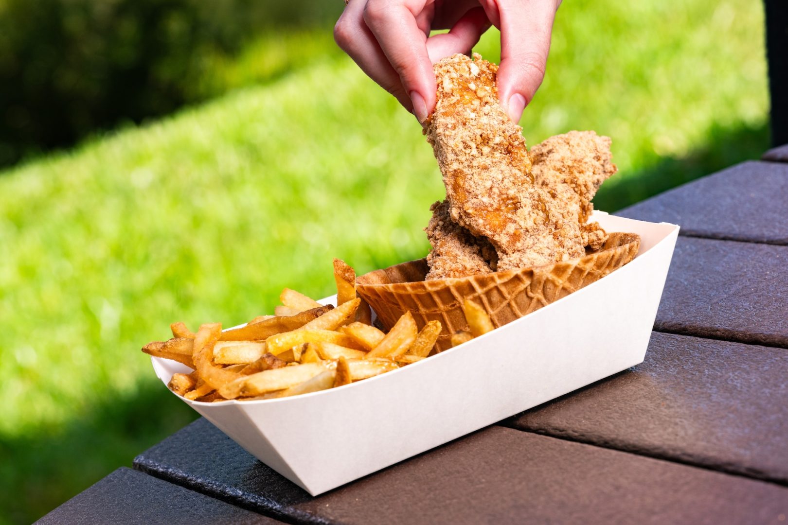 13 New Sauced Chicken Strips Coming to Walt Disney World Waffle Cone Chicken Strips