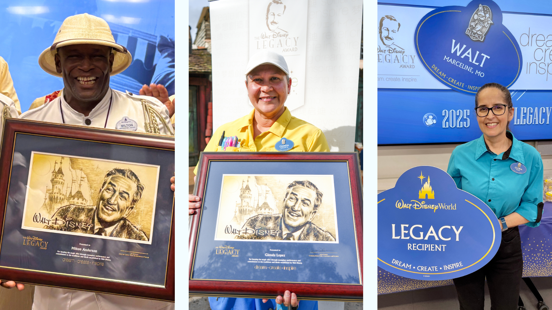 Cast Members Recieve The Walt Disney Legacy Award at Disney World