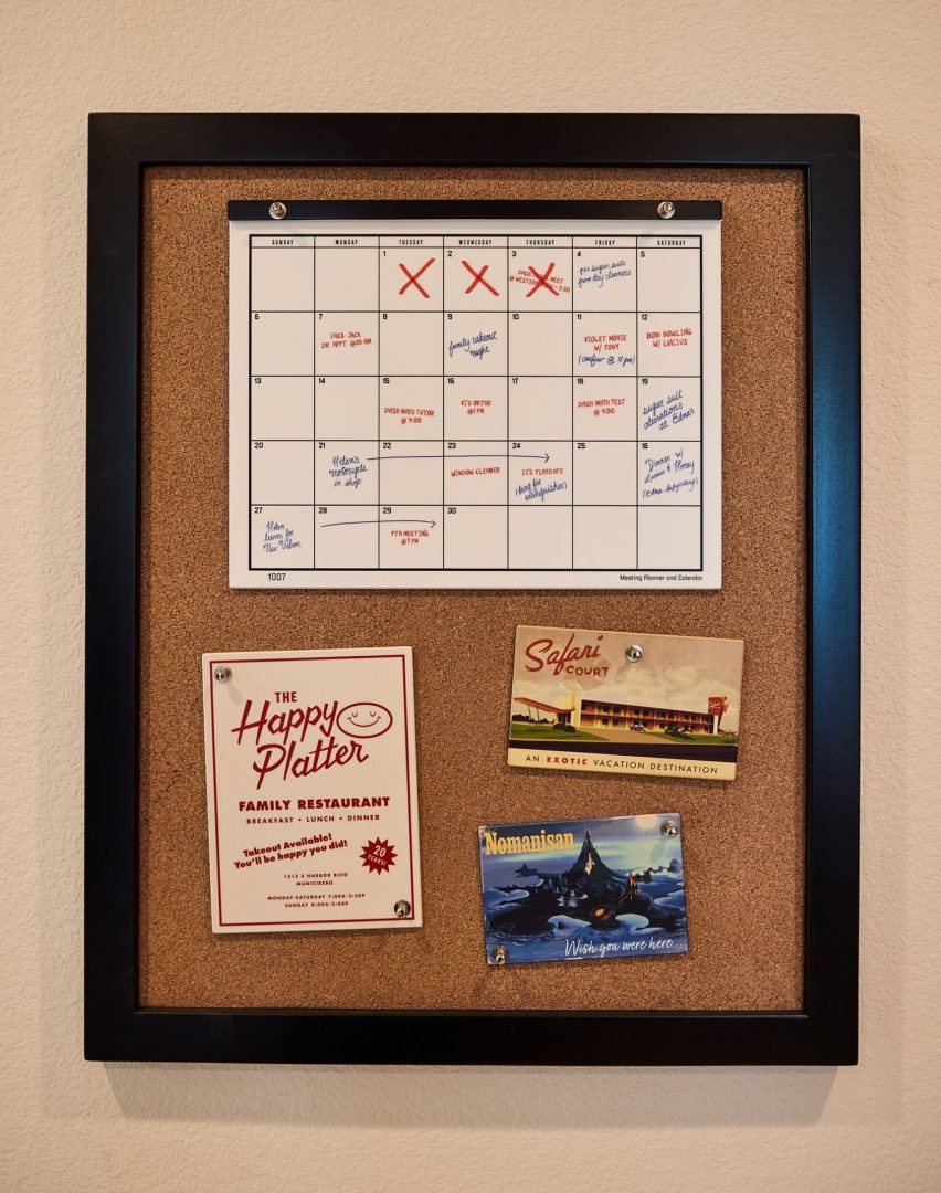 Cotino Parr House Family Bulletin Board