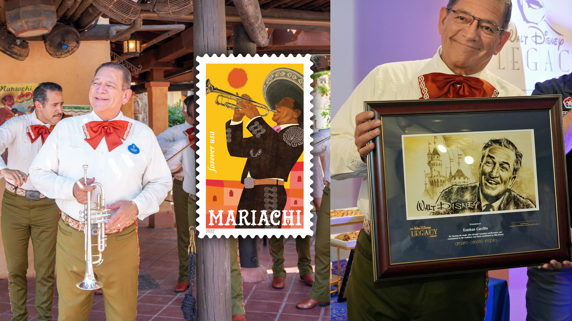 Esteban Recieves the Walt Disney Legacy Award