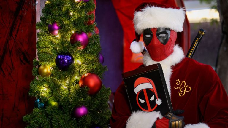 Holiday Deadpool at Disney California Adventure in Avengers Campus