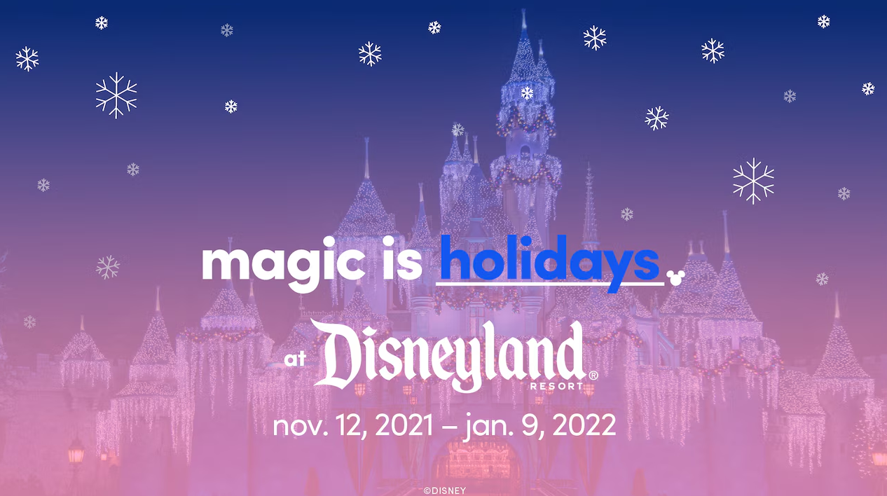 Holidays at Disneyland 2021