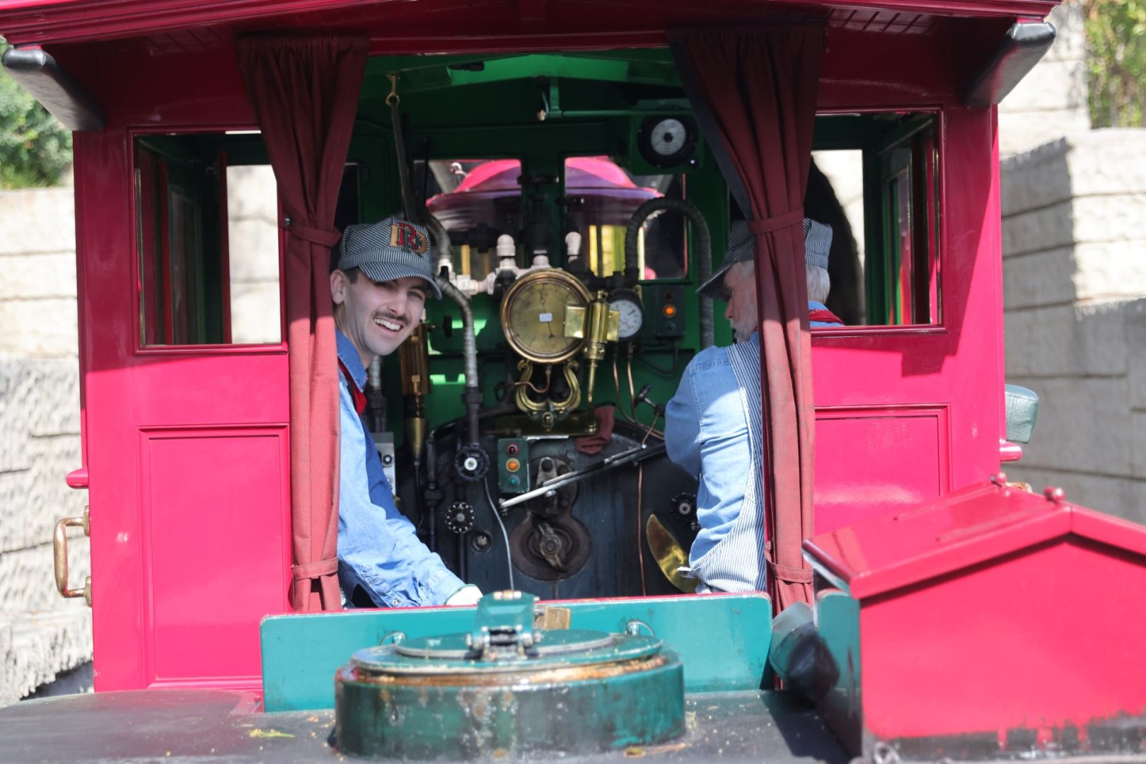 Jeremiah on the Disneyland Railroad