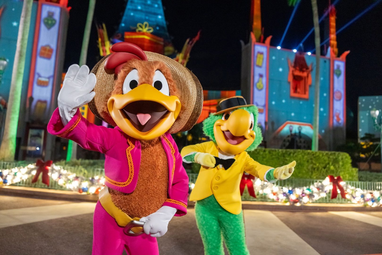José Carioca and Panchito at Disney Jollywood Nights