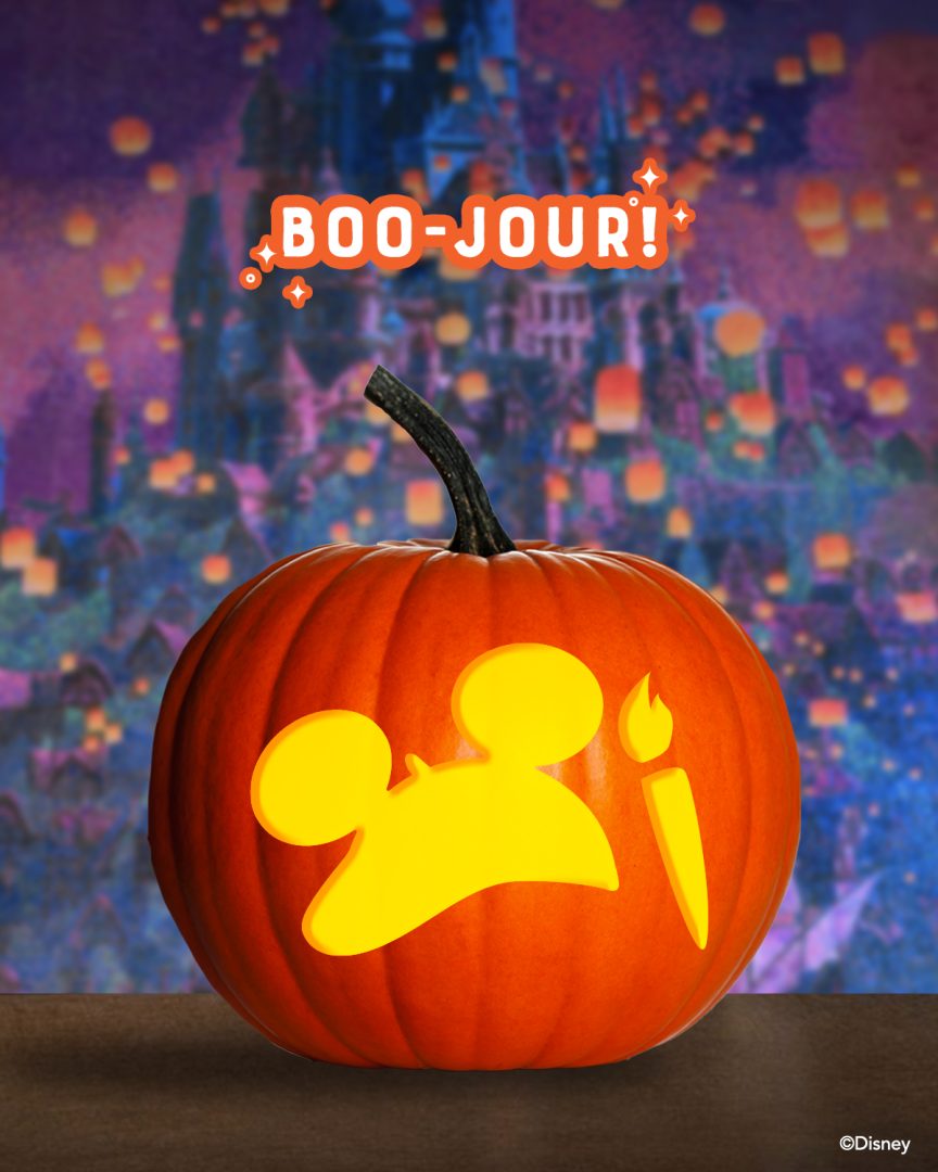 Riviera Resort Disney Vacation Club Pumpkin Carving Stencil