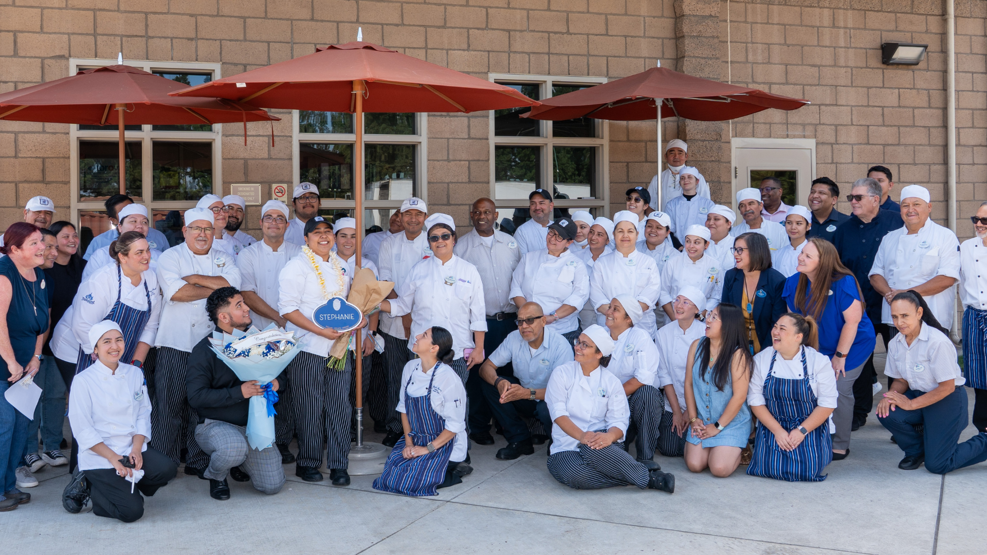 Stephanie Caballero with Disneyland Resort Cast Members
