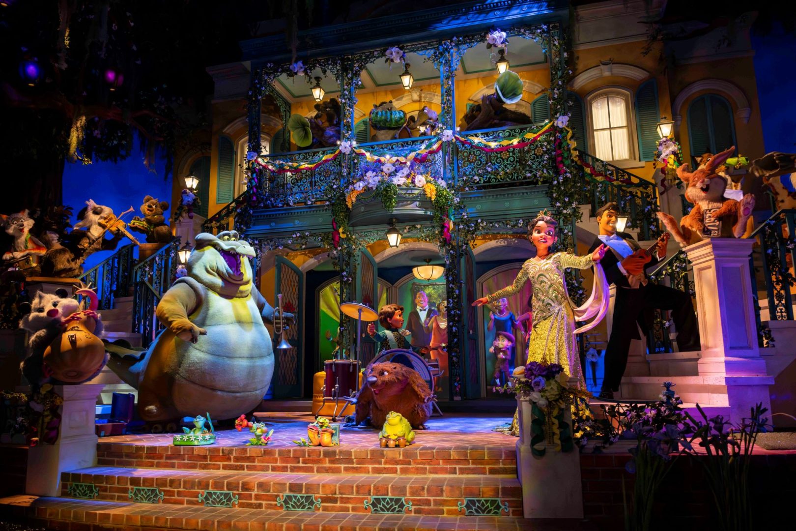 Tiana's Bayou Adventure Finale Scene at Disneyland