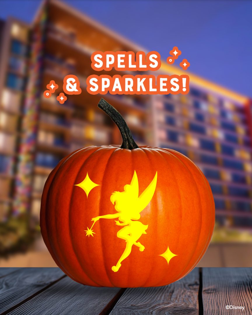 Tinker bell Pumpkin Carving Stencil