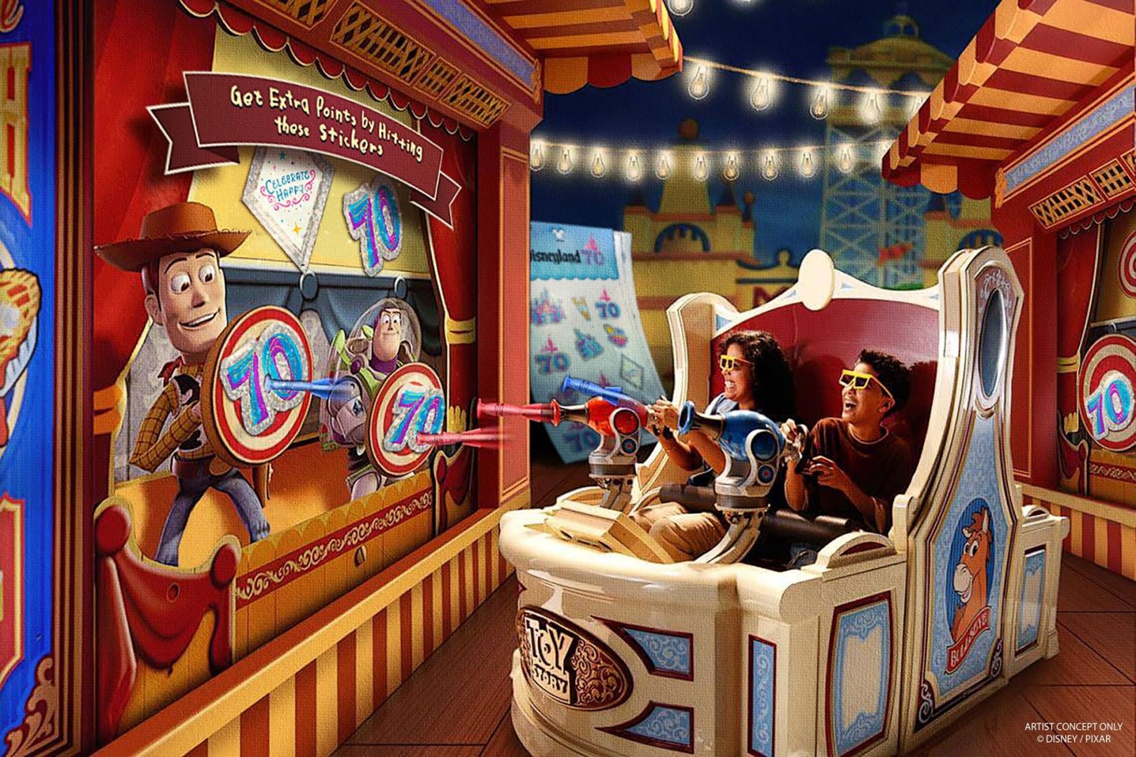 Toy Story Midway Mania at California Adventure