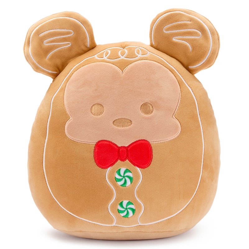 Disney Store and Disney Parks Mickey Mouse Gingerbread Squishmallows Plush 