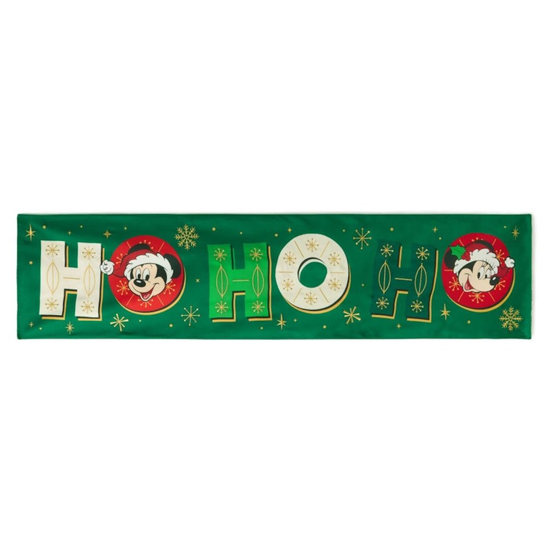 Mickey Mouse and Minnie Mouse Holiday Table Runner 