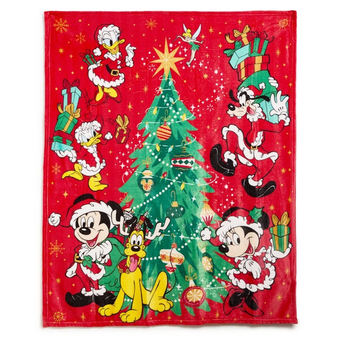 Mickey Mouse and Friends Holiday Throw Blanket 