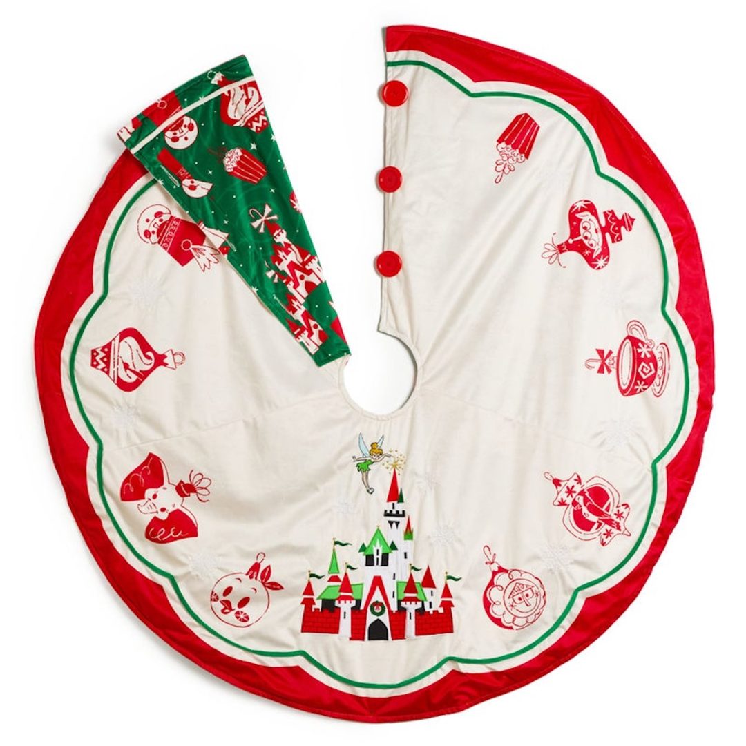 Tinker Bell and Fantasyland Castle Holiday Tree Skirt 