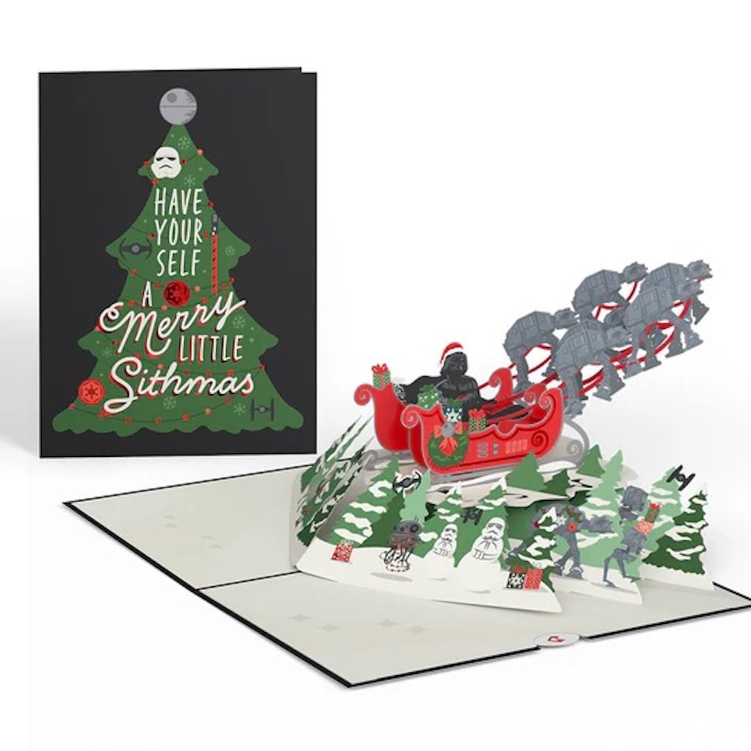Star Wars Darth Vader Merry Little Sithmas Pop-Up Card from Lovepop 