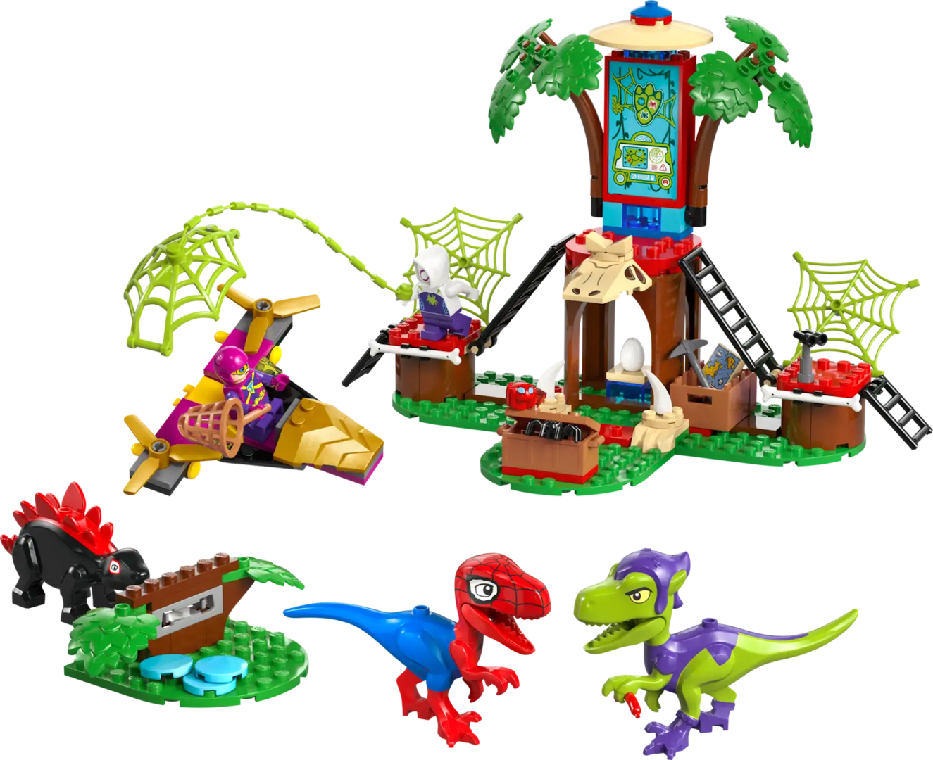 Spidey and his Amazing Friends Spidey and Gobby's Raptor Battle at Tree House HQ by LEGO