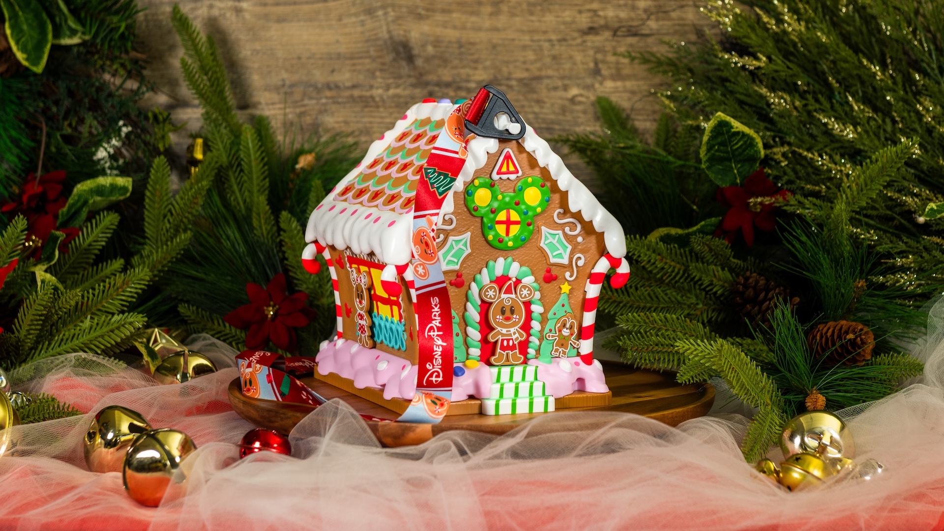 Mickey and Minnie Gingerbread House Bucket