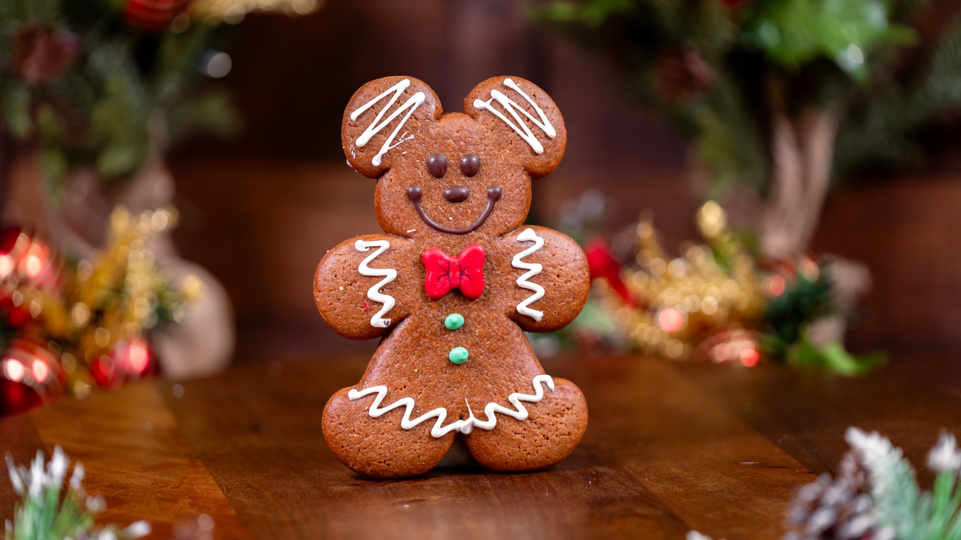 Mickey-shaped Gingerbread Cookie 
