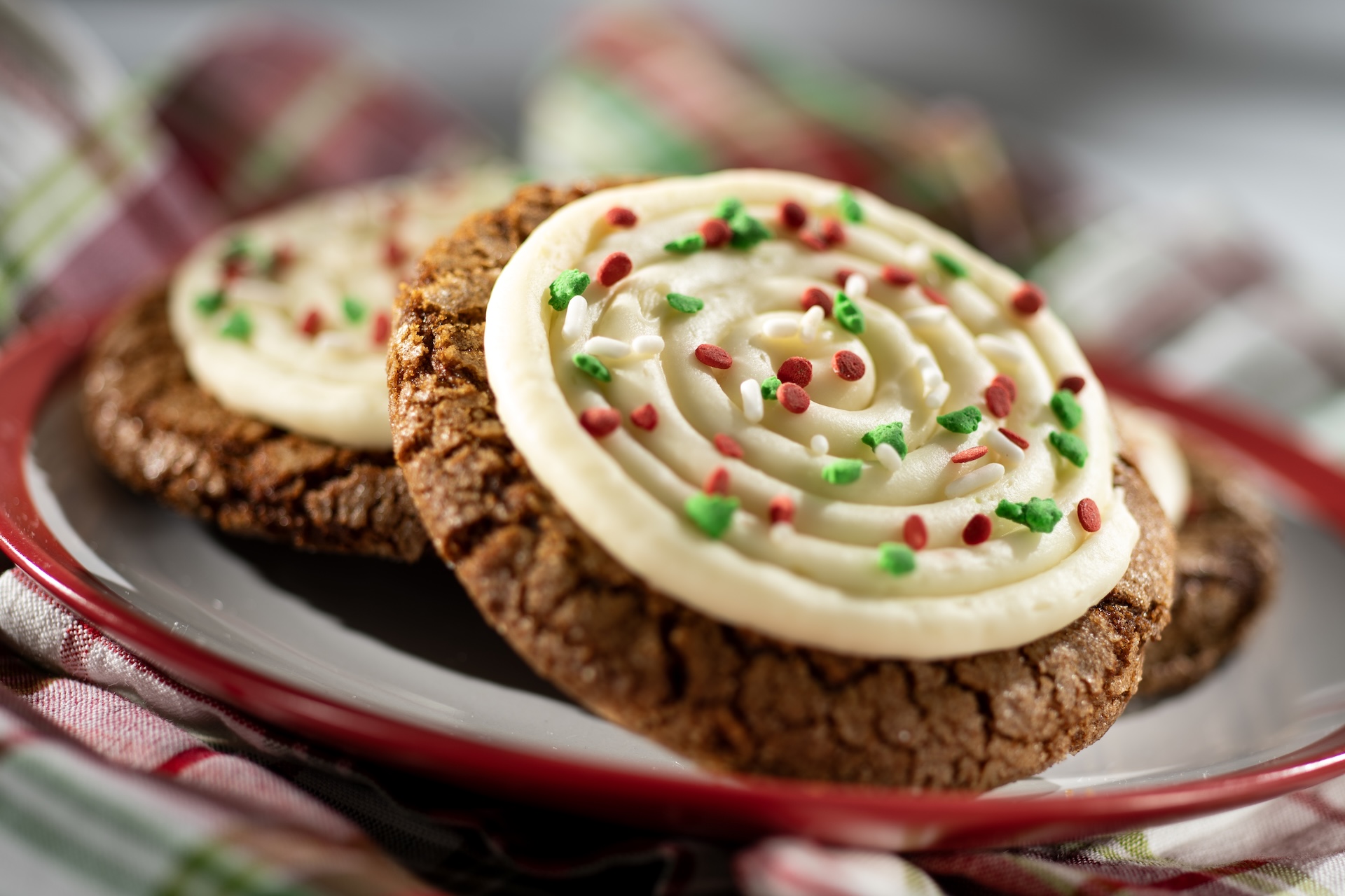 Ginger-Molasses Cookie with cream cheese icing (New)