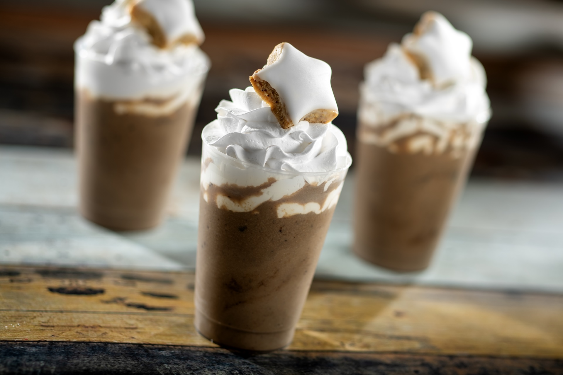 Gingerbread Milk Shake with whipped cream vodka
