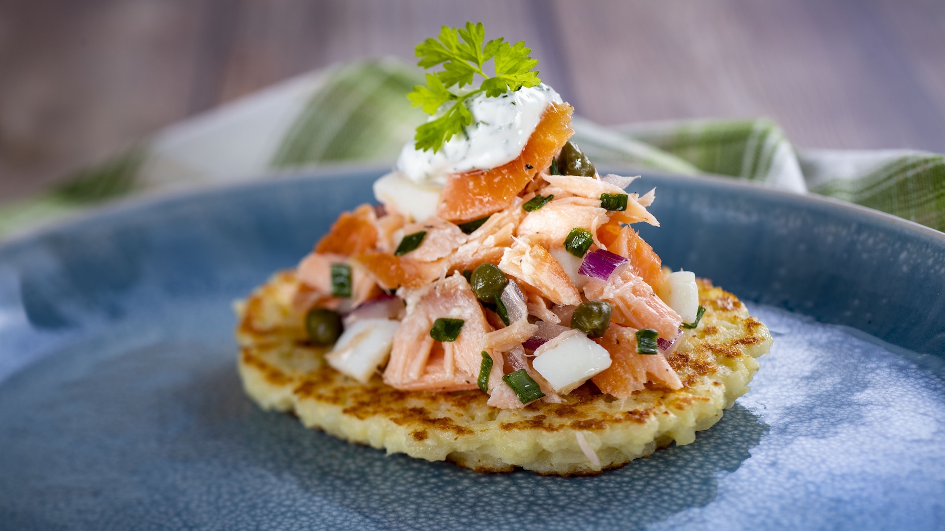 Smoked Salmon Potato Latke