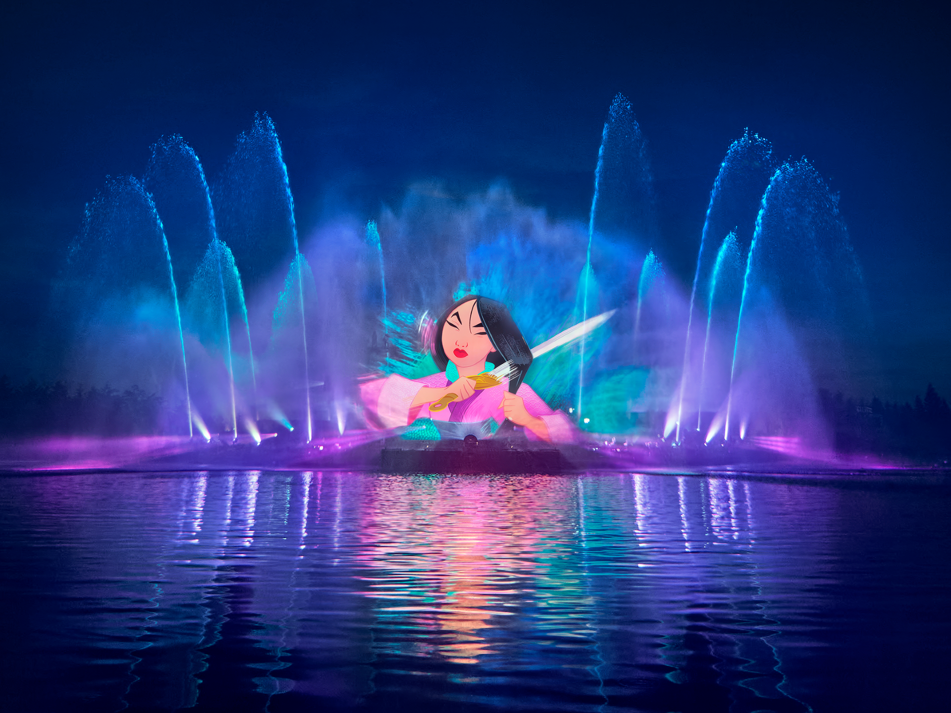 Adventure Bay Lake Show - Mulan