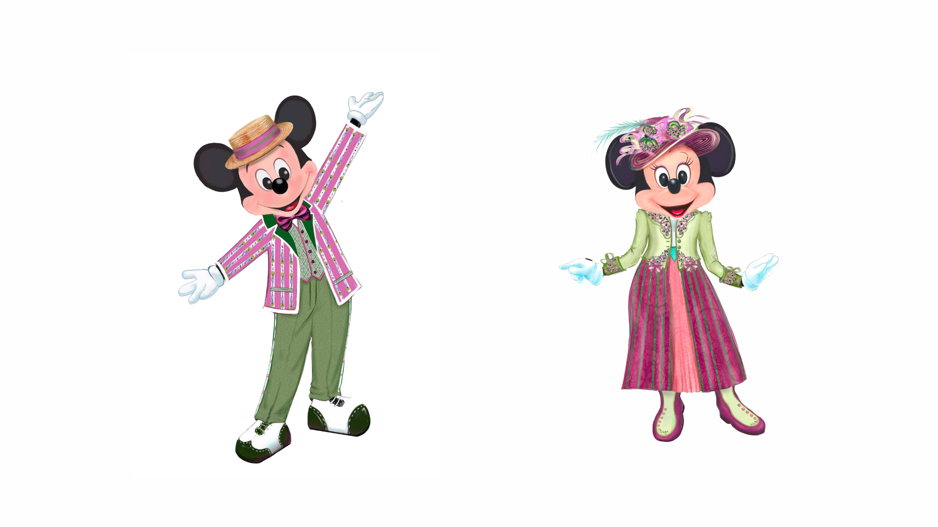 Disney Adventure World - Mickey Mouse and Minnie Mouse