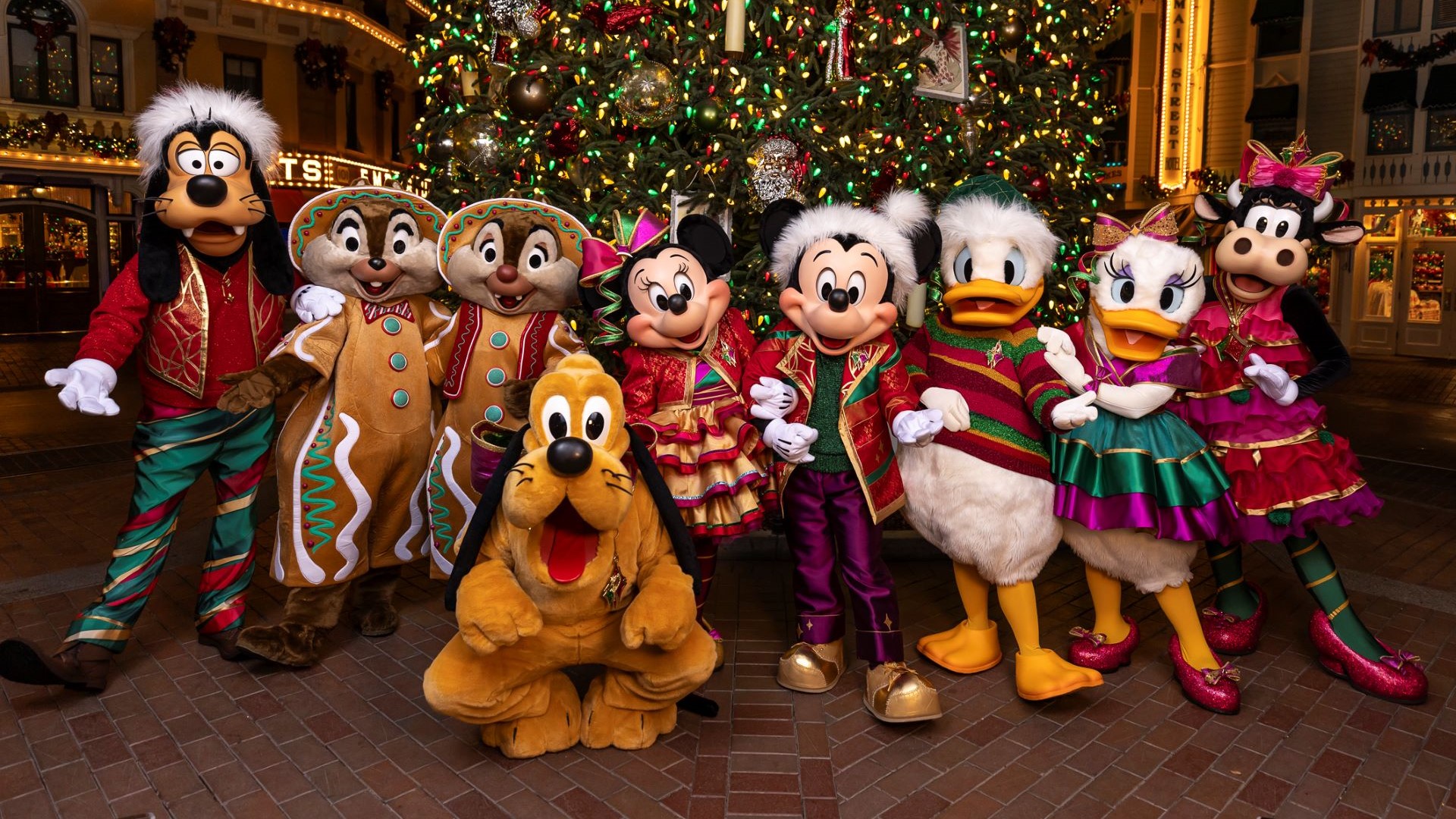 Mickey Mouse and Friends at Disneyland for Holidays 2025