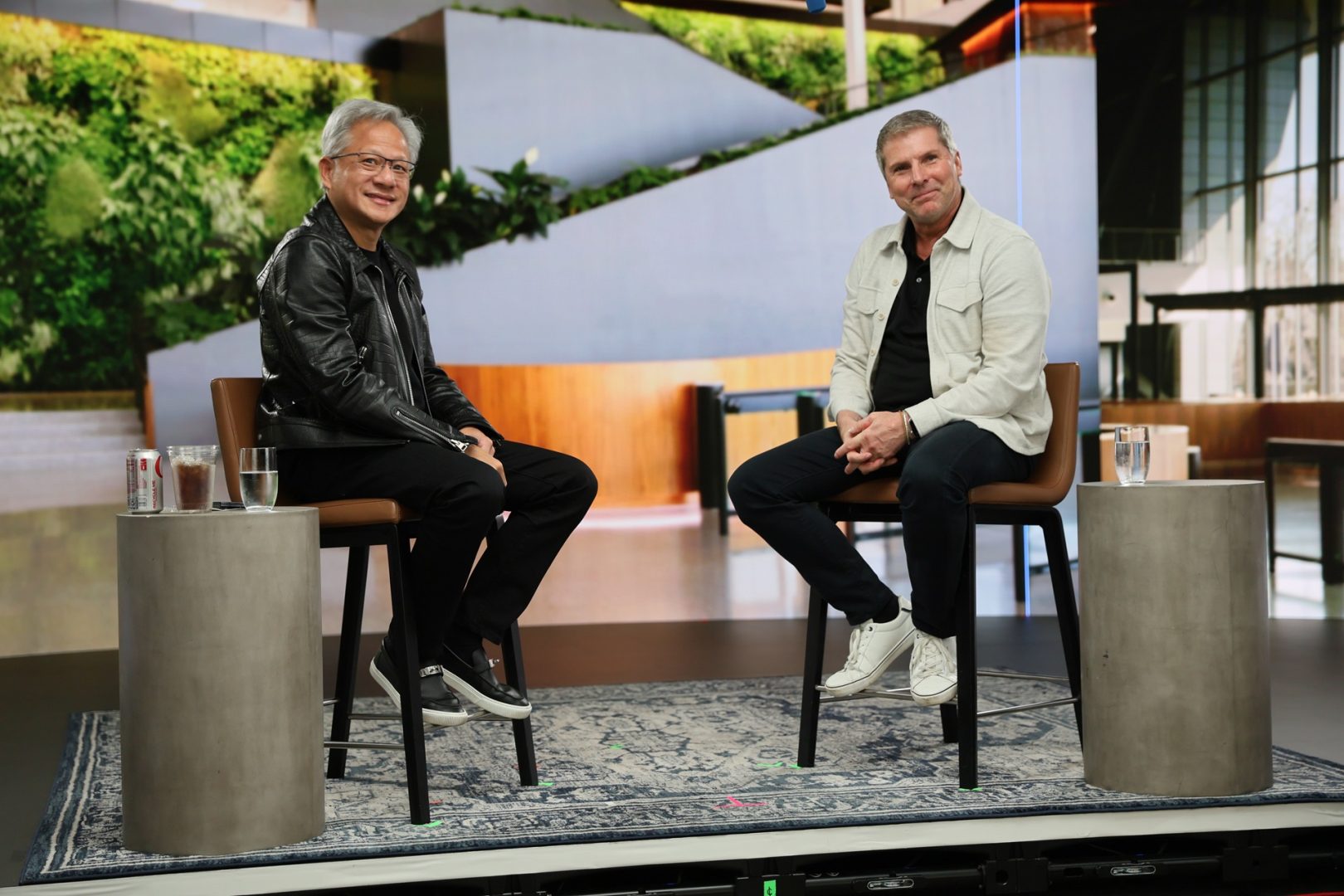 NVIDIA CEO Jensen Huang and Bruce Vaughn