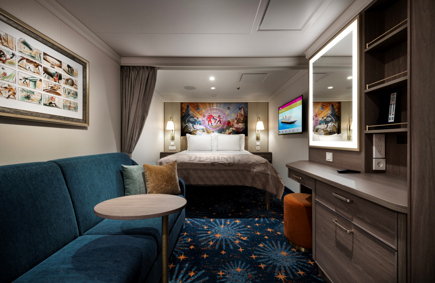 Stateroom on the Disney Destiny