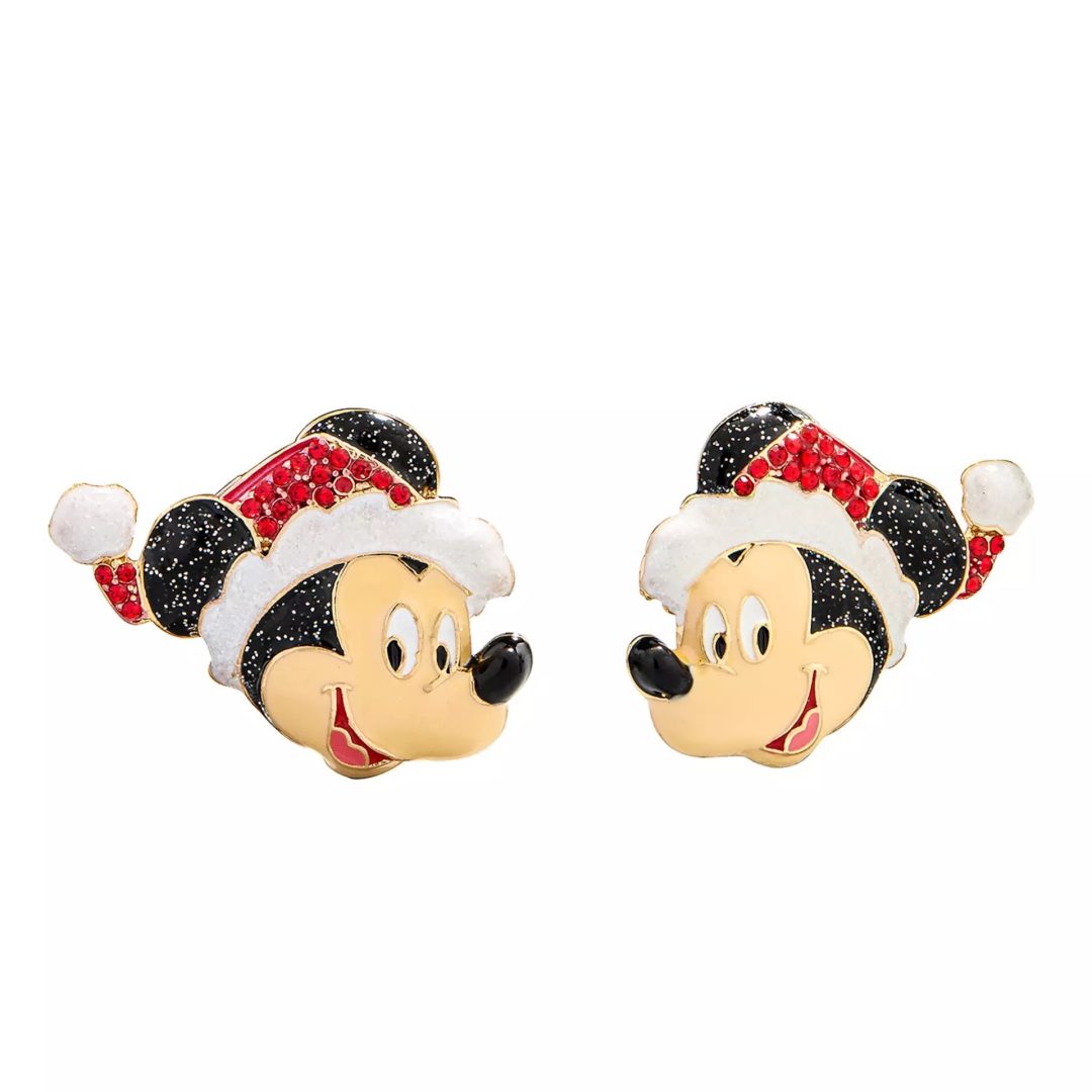 Santa Mickey Mouse Icon Stud Earrings by BaubleBar 