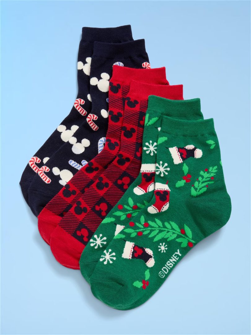 Disney Novelty Quarter Crew Socks by Old Navy  
