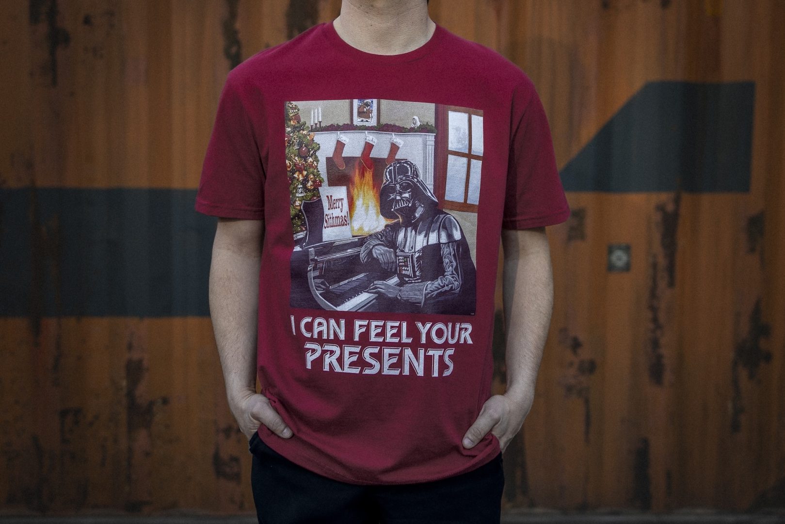 Star Wars Christmas Darth Vader "I Can Feel Your Presents" T-Shirt 