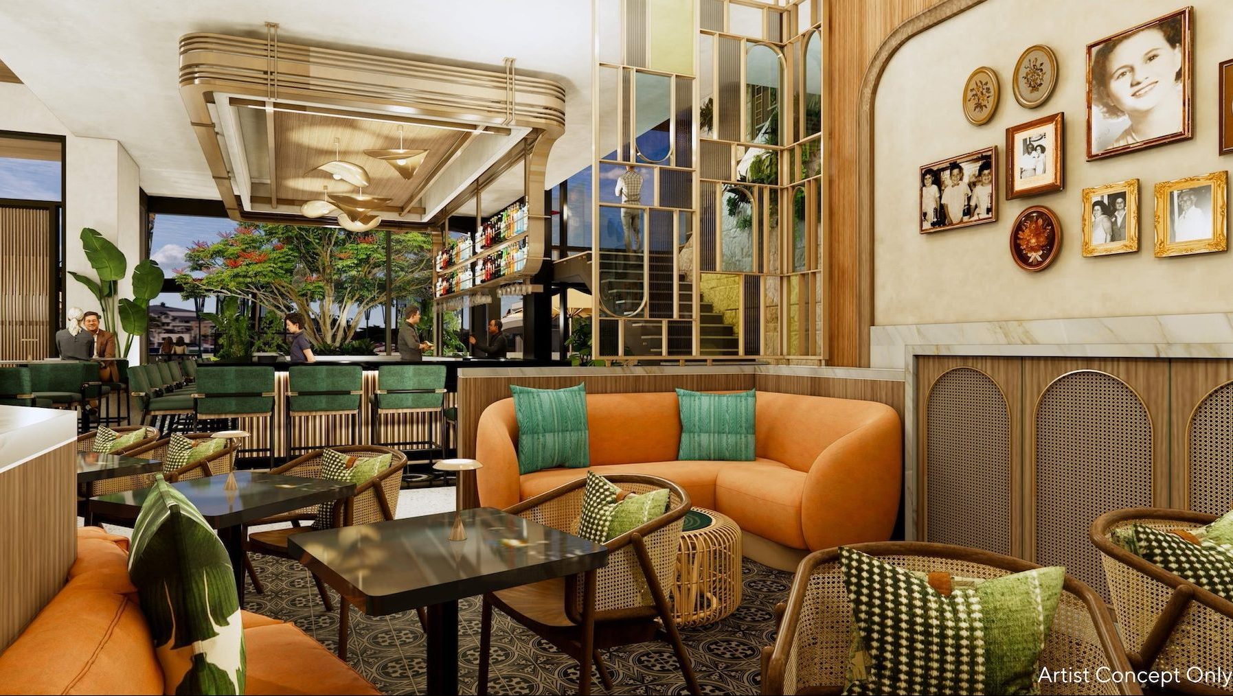 Rendering of Porto’s Bakery & Cafe at Downtown Disney