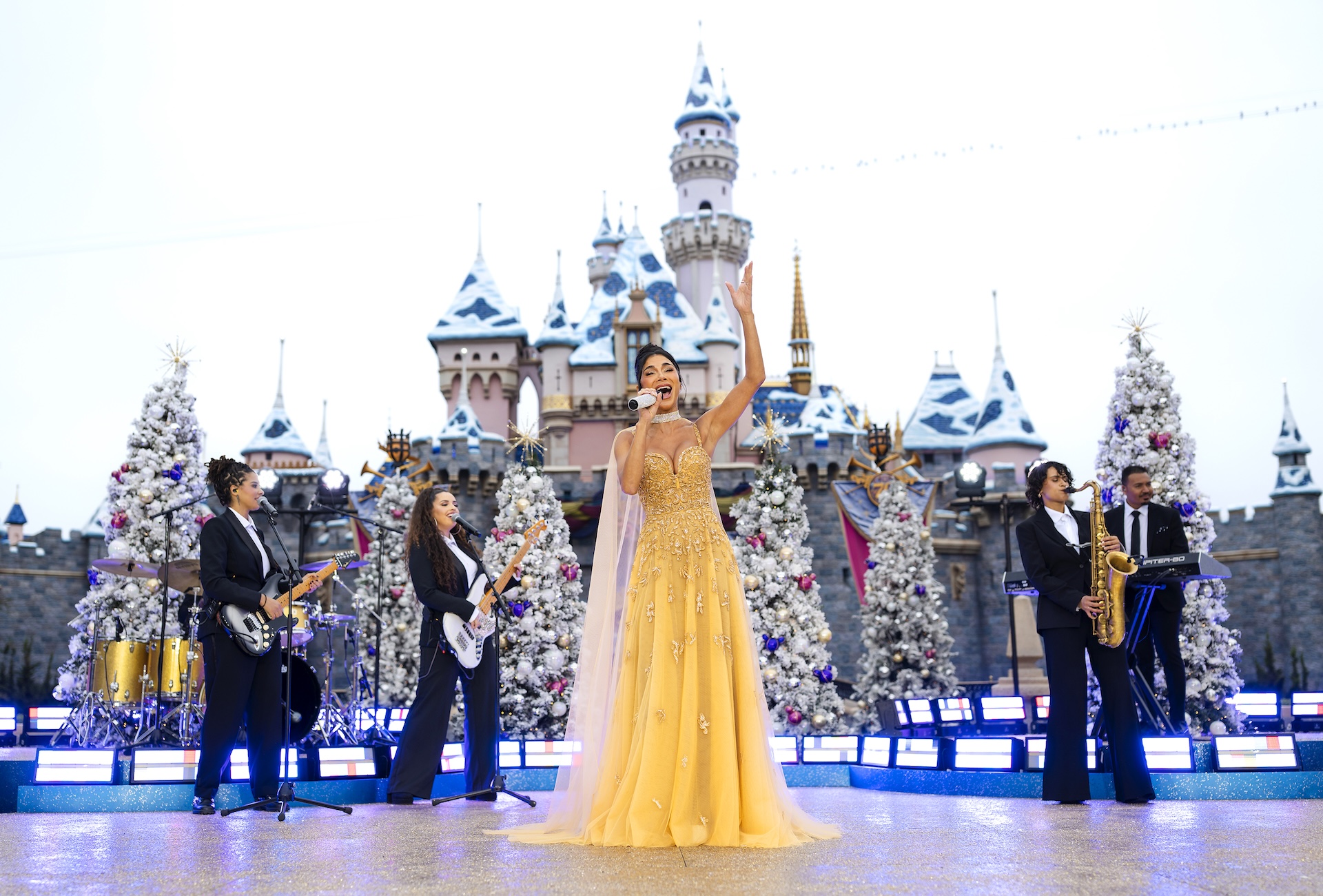 2025 Disney Parks Magical Christmas Day Parade Nicole Scherzinger
