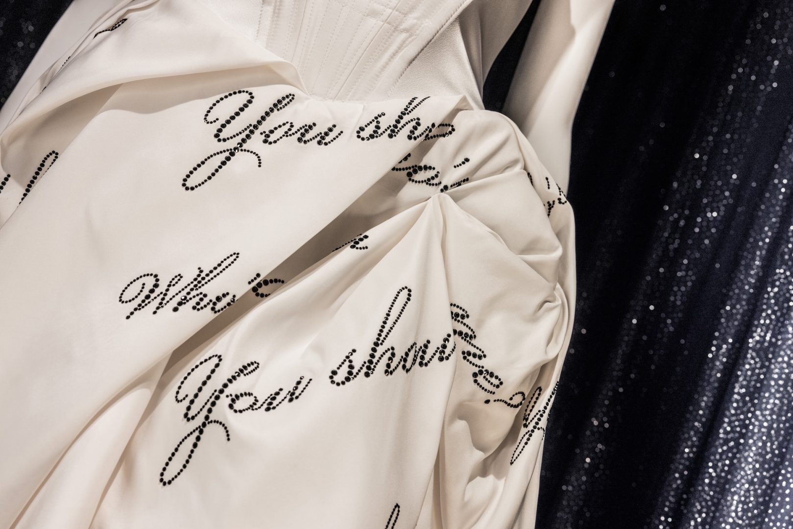 Taylor Swift Eras Tour Vivienne Westwood Tortured Poets dress details