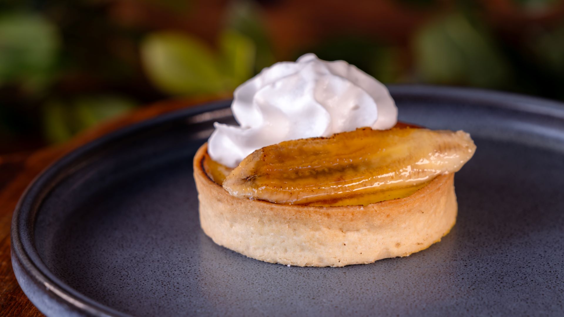 Banana Brulee Tart at Wine Country Trattoria