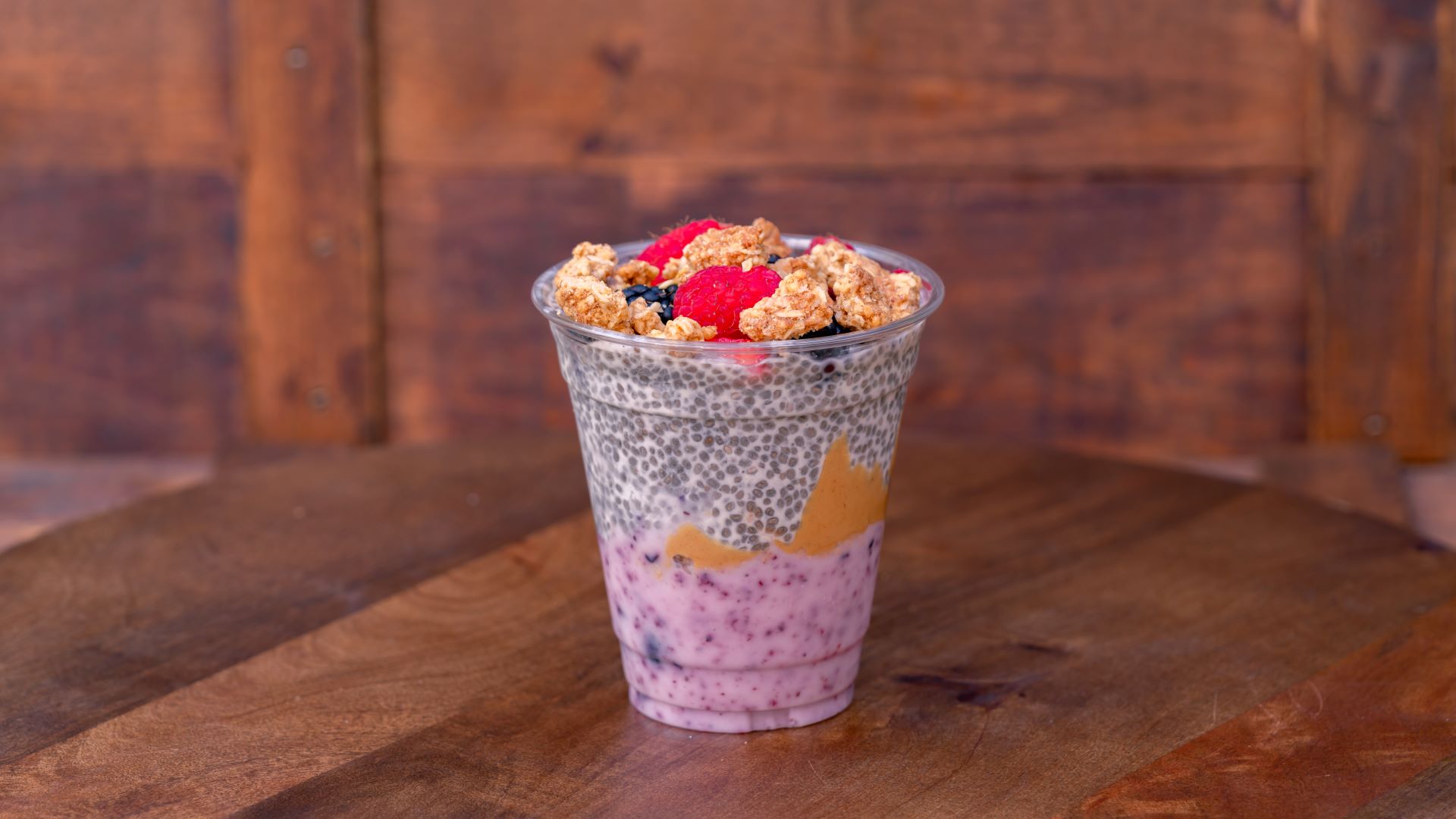 Berry Chia Pudding Parfait at Fiddler Fifer and Practical Cafe