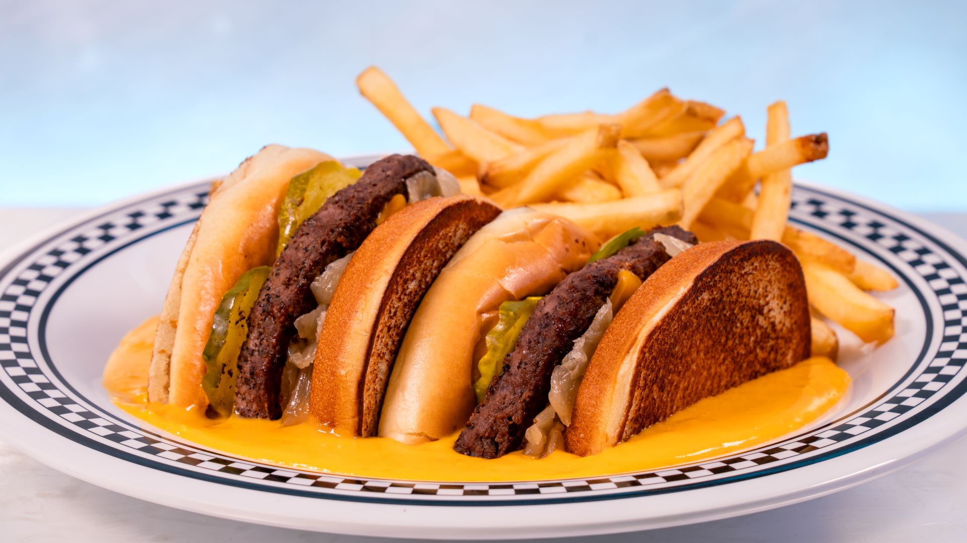 Big Dipper Cheeseburger at Flo's V8 Cafe