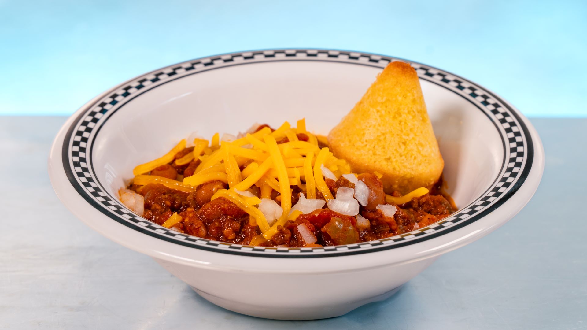 Cup of Chili at Flo's V8 Cafe