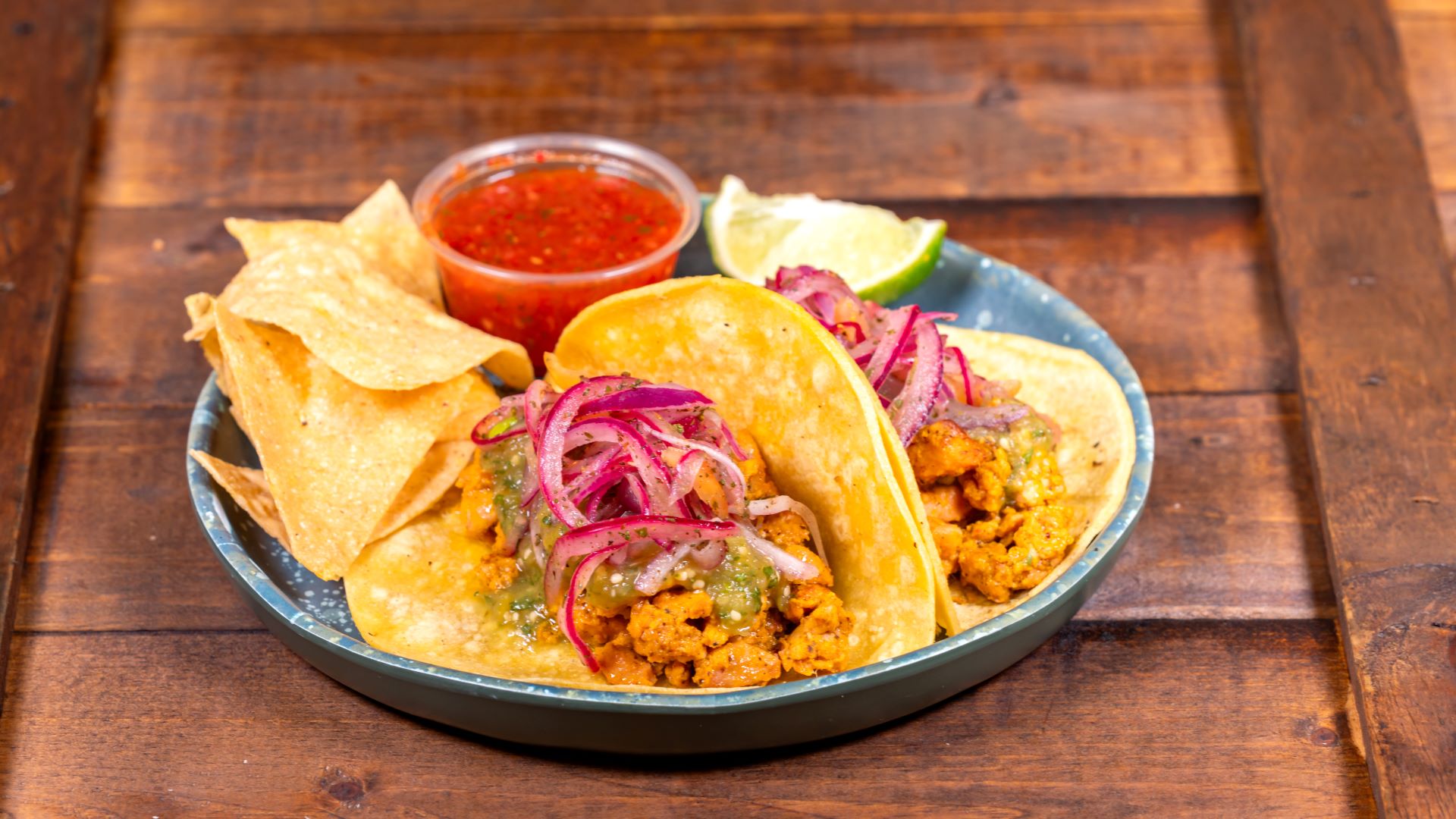 Duo Tacos with Chicken - Rancho del Zocalo