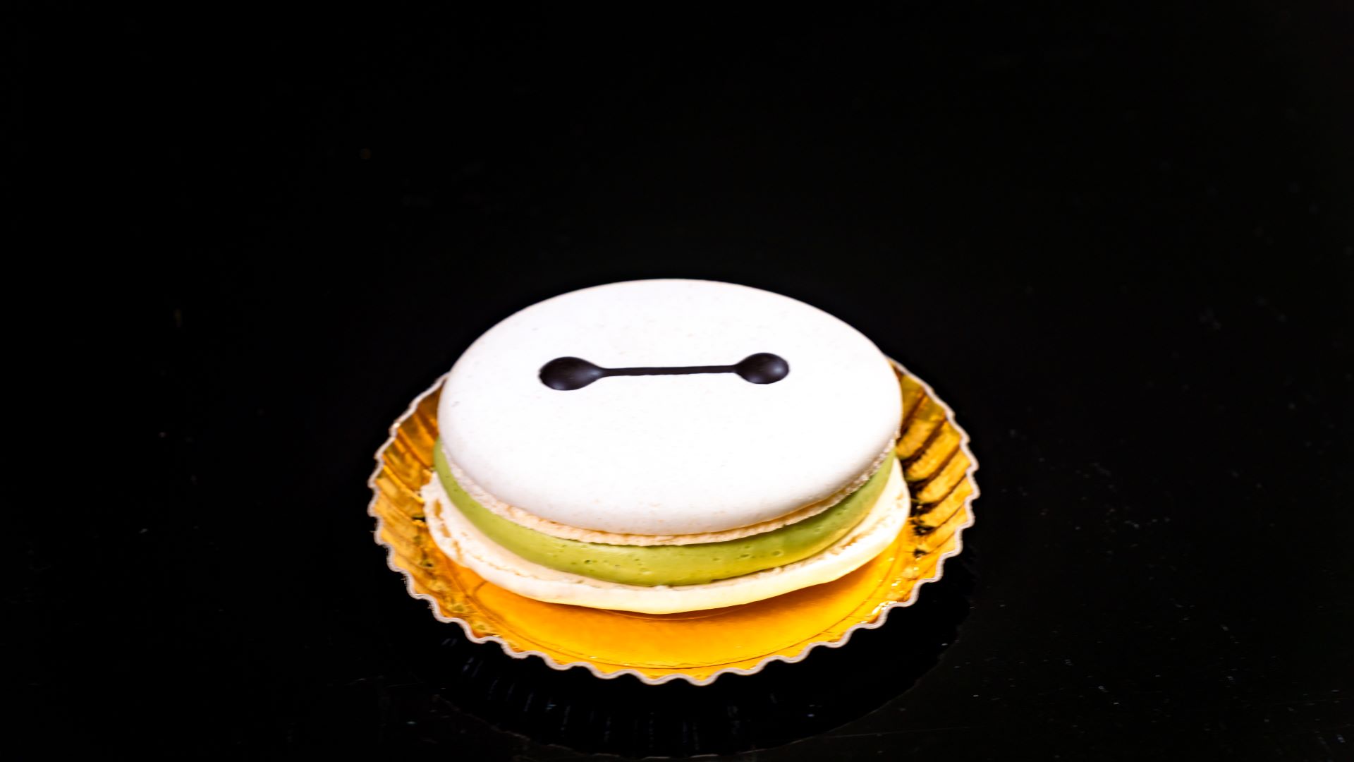 Matcha-Raspberry Baymax Macaron at Lucky Fortune Cookery