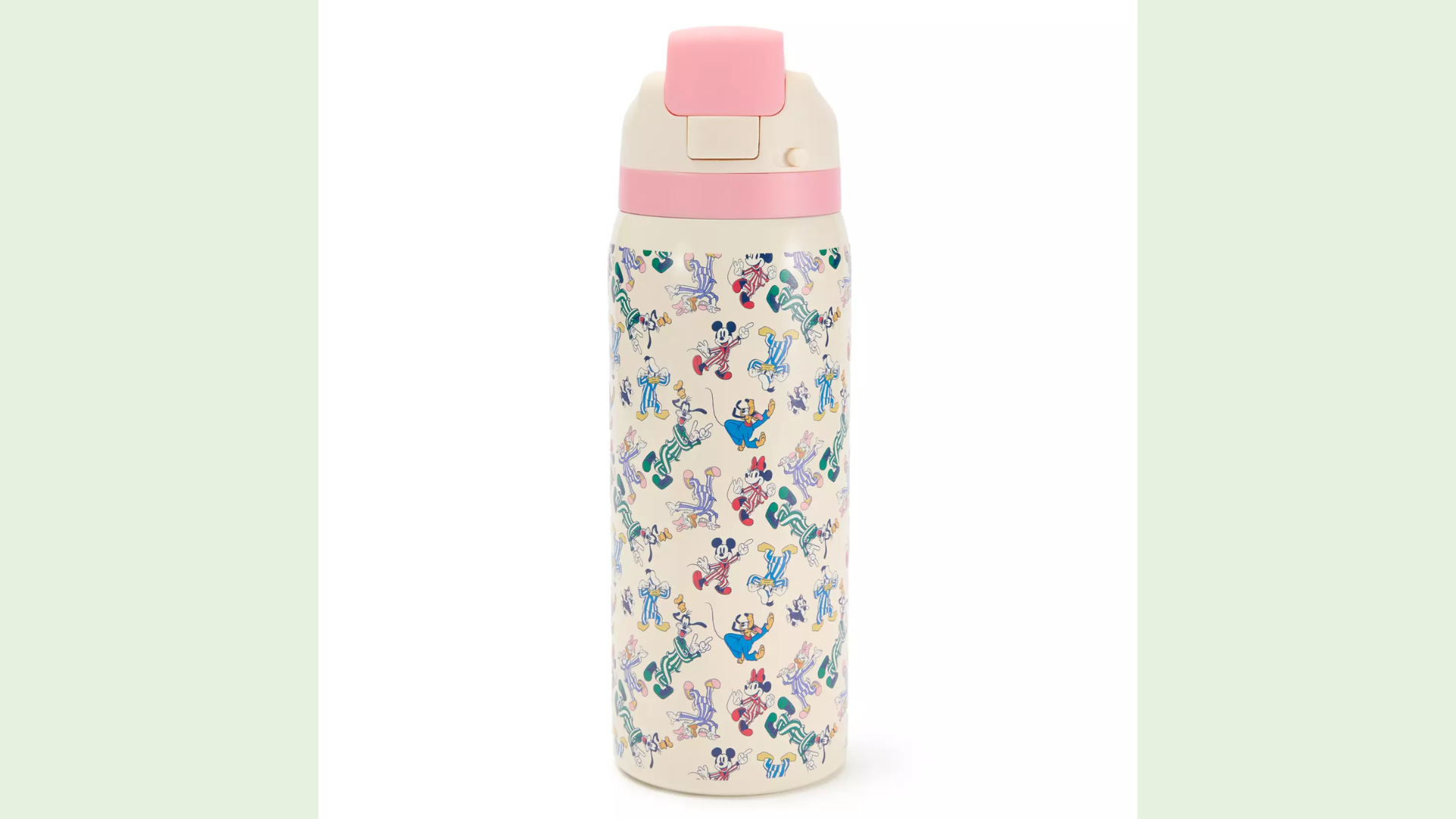 Mickey Mouse and Friends Stainless Steel Water Bottle with Built-In Straw from Disney Store