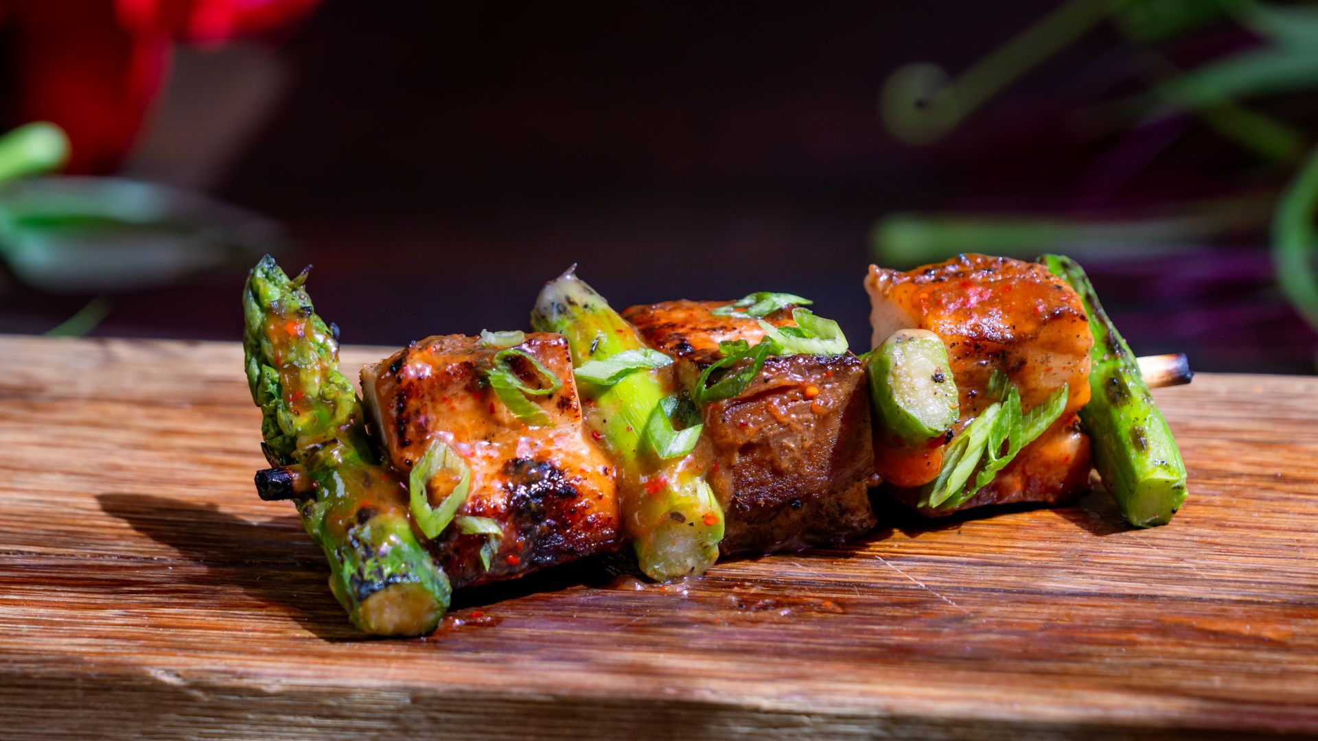 Pork and Vegetable Skewer at Bengal Barbecue
