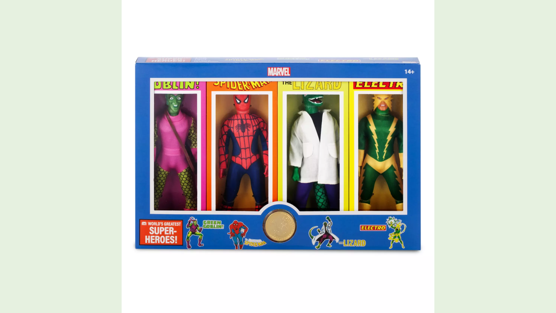 Spider-Man Mego 8’’ Action Figure Set – World's Greatest Super Heroes from Disney Store