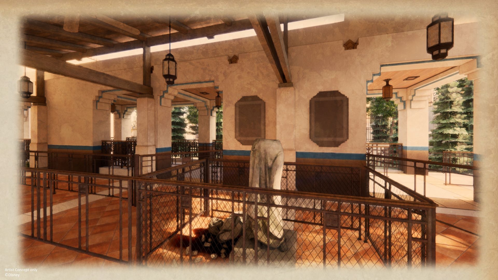 Tower of Terror Waiting Area - Disneyland Paris