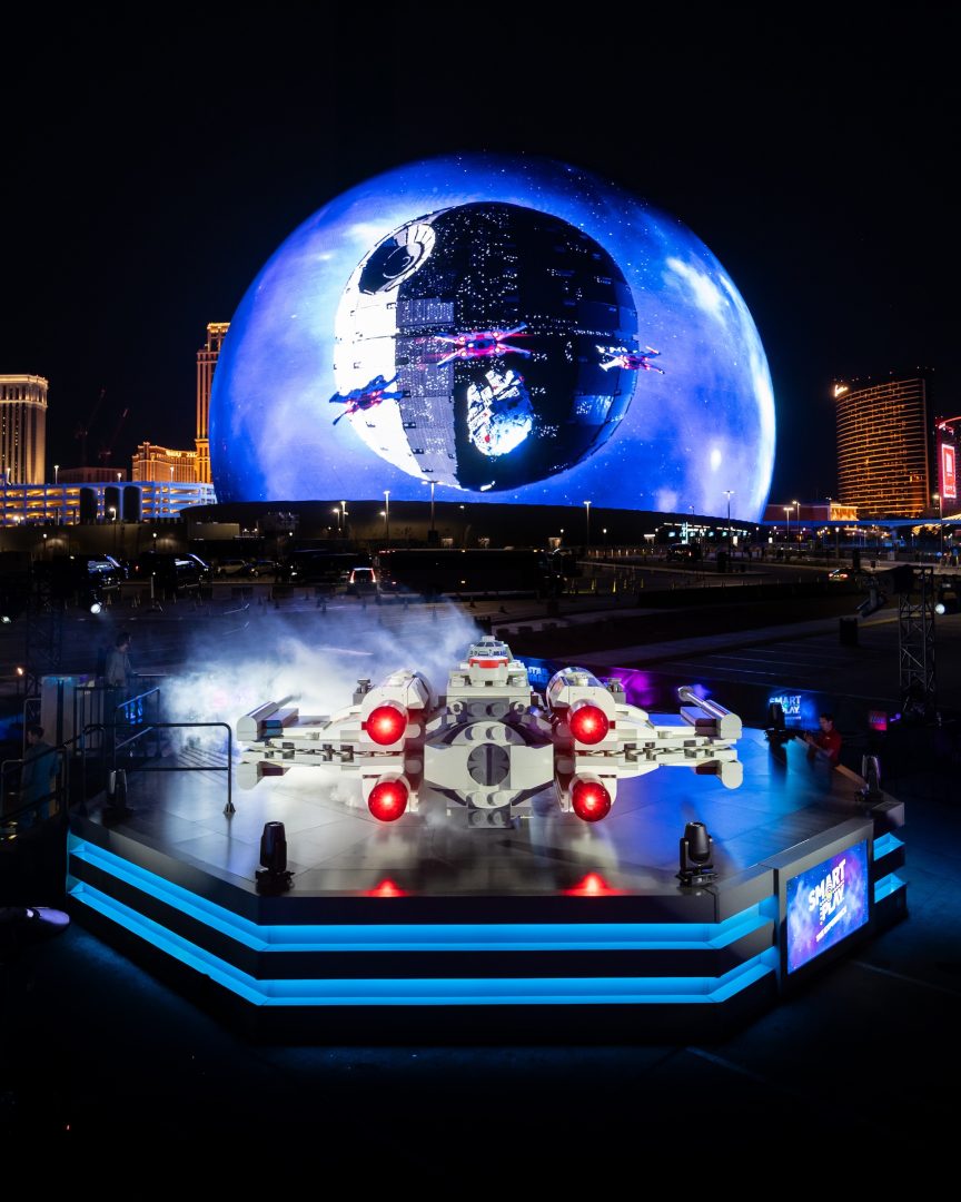 Sphere in Las Vegas is Transformed into a LEGO Star Wars Death Star
