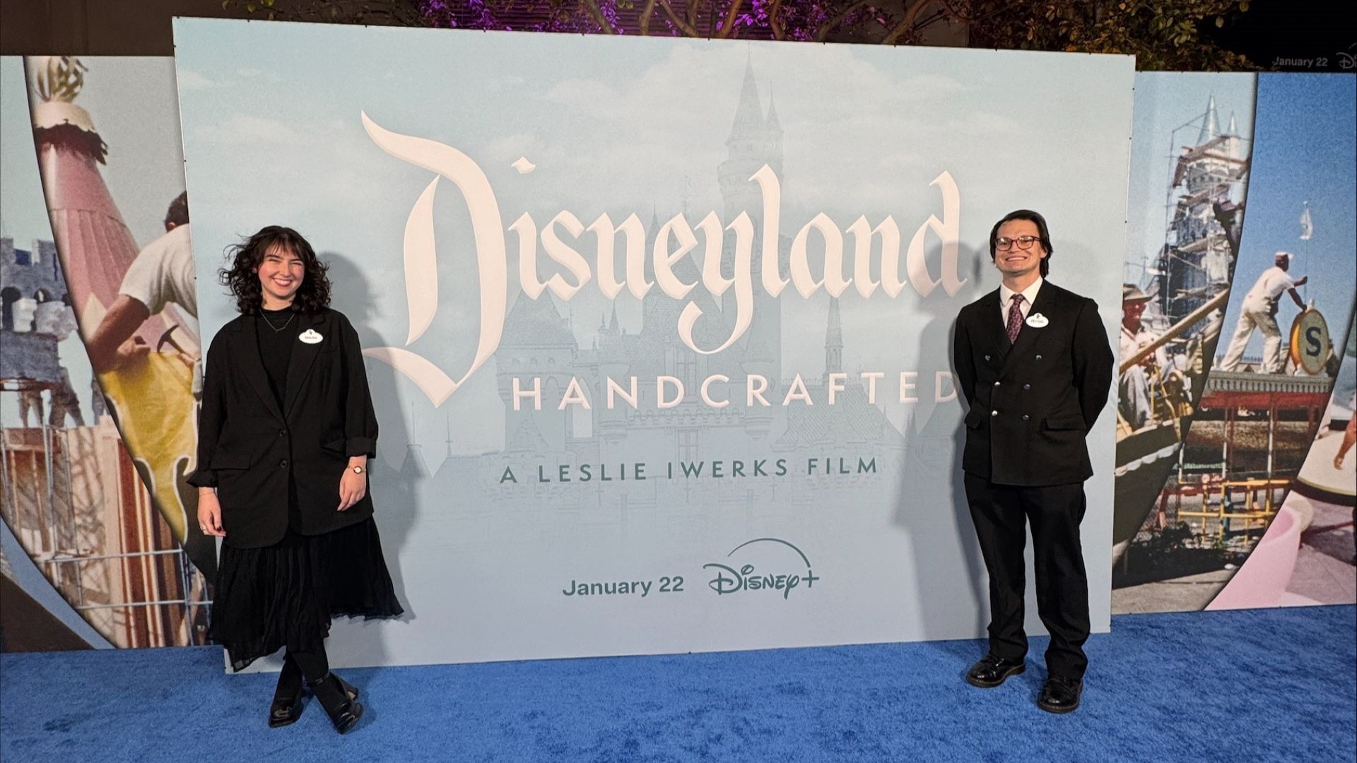 Maura and Peyton on the Blue Carpet