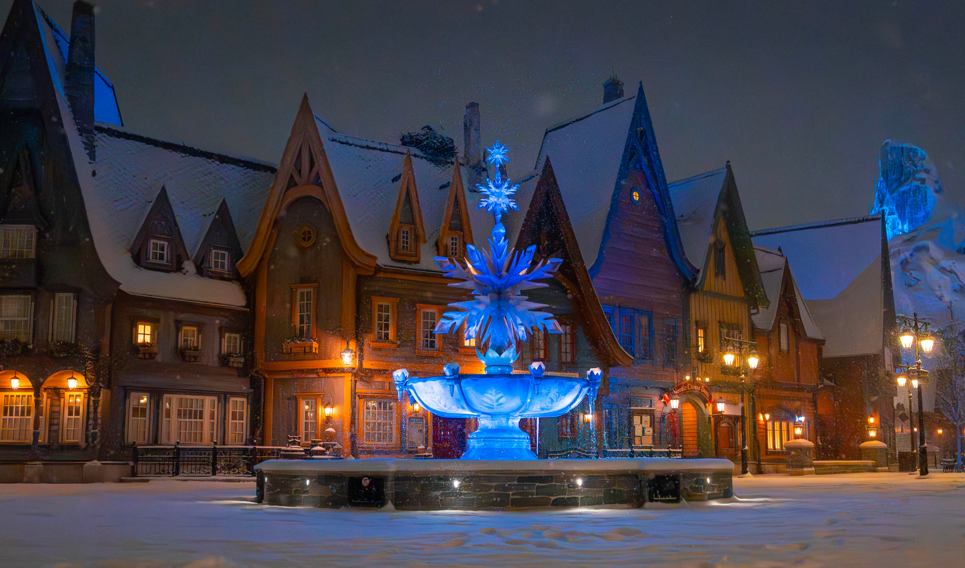World of Frozen Snowfall at Disney Adventure World